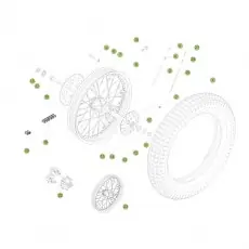 Markenware Beta EVO250 Factory 14 Hinterrad