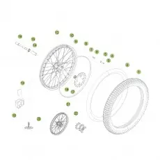 Beta EVO250 Factory 14 Vorderrad Markenprodukt