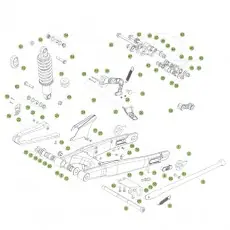 Beta EVO250 Factory 15 Schwingarm/Federbein 1 Begrenztes Angebot