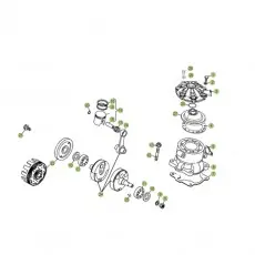 Bestpreis Beta EVO250 Factory 15 Kurbelwelle/Kolben/Ausgleichswelle