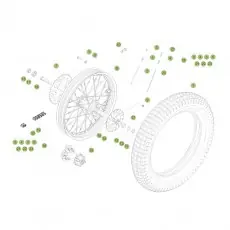 Abverkauf Beta EVO250 Factory 16 Hinterrad