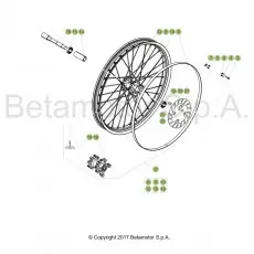 Bestseller Beta EVO300 Factory 4T 17 Vorderrad
