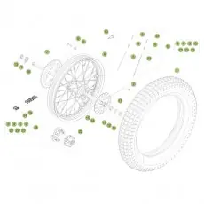 Begrenztes Angebot Beta EVO300 Factory 4T 16 Hinterrad