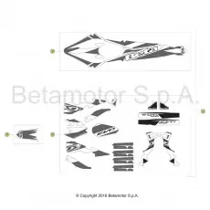 Versand Am Gleichen Tag Beta EVO125 17 Verkleidung/Sitzbank/Tank 2