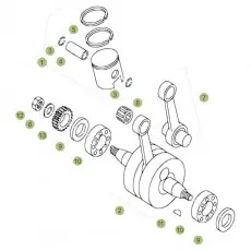 Jetzt Kaufen Beta EVO80 17 Kurbelwelle/Kolben/Ausgleichswelle