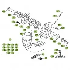 Beta EVO80 Junior 11 Hinterrad Rabatt