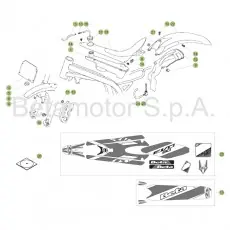 Top-Preis Beta EVO80 Junior 17 Verkleidung/Sitzbank/Tank