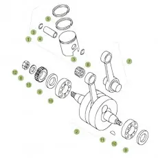Beta EVO80 Junior 17 Kurbelwelle/Kolben/Ausgleichswelle Garantierte Lieferung