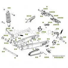 Sonderaktion Beta EVO300 4T 17 Schwingarm/Federbein 1