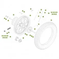 Markenware Beta EVO250 4T 15 Hinterrad