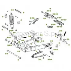 Preiswert Beta EVO250 4T 17 Schwingarm/Federbein