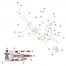 Sonderaktion Beta EVO300 4T 11 Verkleidung/Sitzbank/Tank