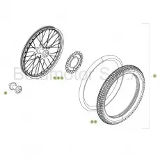 Beta Minitrial Elektro 17 Vorderrad Ausverkauf