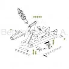 Ausverkauf Beta Minitrial Elektro 17 Schwingarm/Federbein