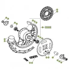 Beta Minitrial LC 15 Hinterrad Abverkauf