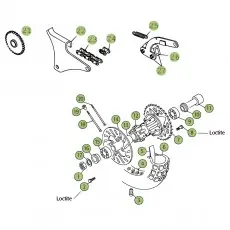 Begrenztes Angebot Beta REV250 4T 07 Hinterrad