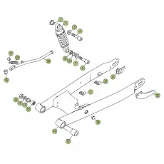 Beta REV250 4T 07 Schwingarm/Federbein Bestseller