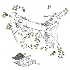 Neu Beta REV250 4T 07 Rahmen Zubehör