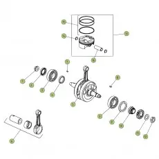 Must-Have Beta REV250 4T 07 Kurbelwelle/Kolben/Ausgleichswelle 1