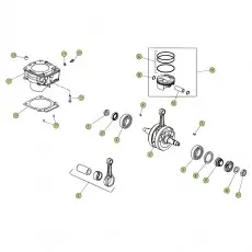 Direkt Vom Hersteller Beta REV250 4T 08 Kurbelwelle/Kolben/Ausgleichswelle
