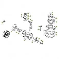 Kostenloser Versand Beta REV3 250 05 Kurbelwelle/Kolben/Ausgleichswelle