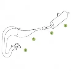 Beta EVO80 Junior 18 Auspuffsystem Neu