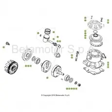 Gratis Versand Beta EVO300 18 Kurbelwelle/Kolben/Ausgleichswelle