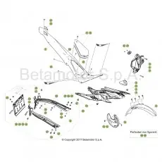 Markenware Beta EVO250 18 Verkleidung/Sitzbank/Tank 1