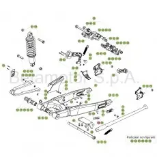 Begrenztes Angebot Beta EVO125 18 Schwingarm/Federbein 1