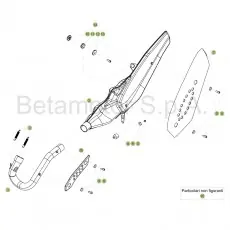 Jetzt Bestellen Beta EVO300 4T 18 Auspuffsystem