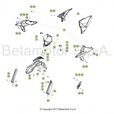 Beta RR250 Racing 18 Verkleidung/Sitzbank/Tank 2 Neuheit