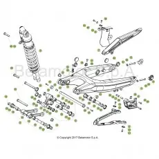 Beta RR250 Racing 18 Schwingarm/Federbein 1 Zertifiziert