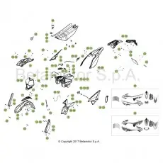 Saisonangebot Beta RR125LC 4T 18 Verkleidung/Sitzbank/Tank