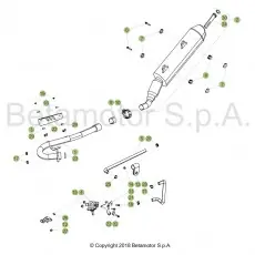 Meistverkauft Beta RR125LC 4T 18 Auspuffsystem