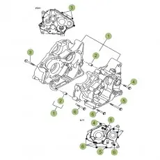 Beta RR125LC 4T 18 Motorgehäuse 1 Direkt Vom Hersteller