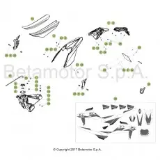 Beta RR480 4T 18 Verkleidung/Sitzbank/Tank 1 Top-Preis