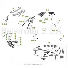 Beta RR350 4T 18 Verkleidung/Sitzbank/Tank 1 Jetzt Kaufen