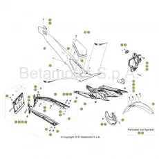 Beta EVO300 19 Verkleidung/Sitzbank/Tank 1 Neu