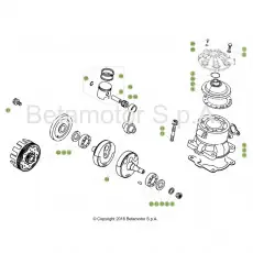 Kracherpreis Beta EVO200 19 Kurbelwelle/Kolben/Ausgleichswelle