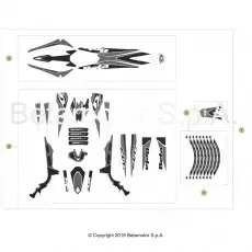 Beta EVO125 19 Verkleidung/Sitzbank/Tank 2 Sonderangebot