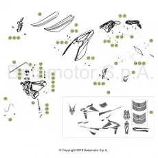 Preis Gesenkt Beta RR250RC 19 Verkleidung/Sitzbank/Tank 1