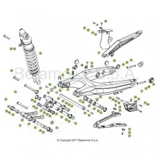 Beta RR250RC 19 Schwingarm/Federbein 1 Geprüft