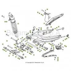 Solange Der Vorrat Reicht Beta RR125RC 19 Schwingarm/Federbein 1
