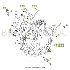 Beta RR125RC 19 Rahmen/Ausleger Echt
