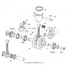 Sonderangebot Beta RR125RC 19 Kurbelwelle/Kolben/Ausgleichswelle