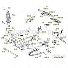 Super-Preis Beta EVO300 4T 19 Schwingarm/Federbein 1