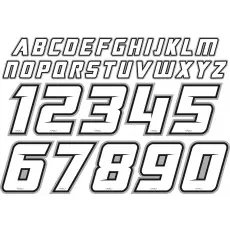 Factory Effex Aufbügelbares Sticker Kit Jersey Echt