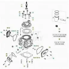 Jetzt Bestellen Beta RR300 20 Zylinder/Zylinderkopf/Ventiltrieb