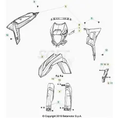 Beta RR250 20 Verkleidung/Sitzbank/Tank 2 Neue Kollektion