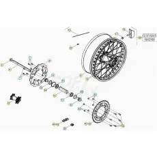 Kostenloser Versand Beta RR250 20 Hinterrad